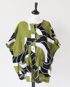 Mapoesie Cotton Beach Kaftan Top / Tunic  - Fit L /XL -  UK 14 / 16