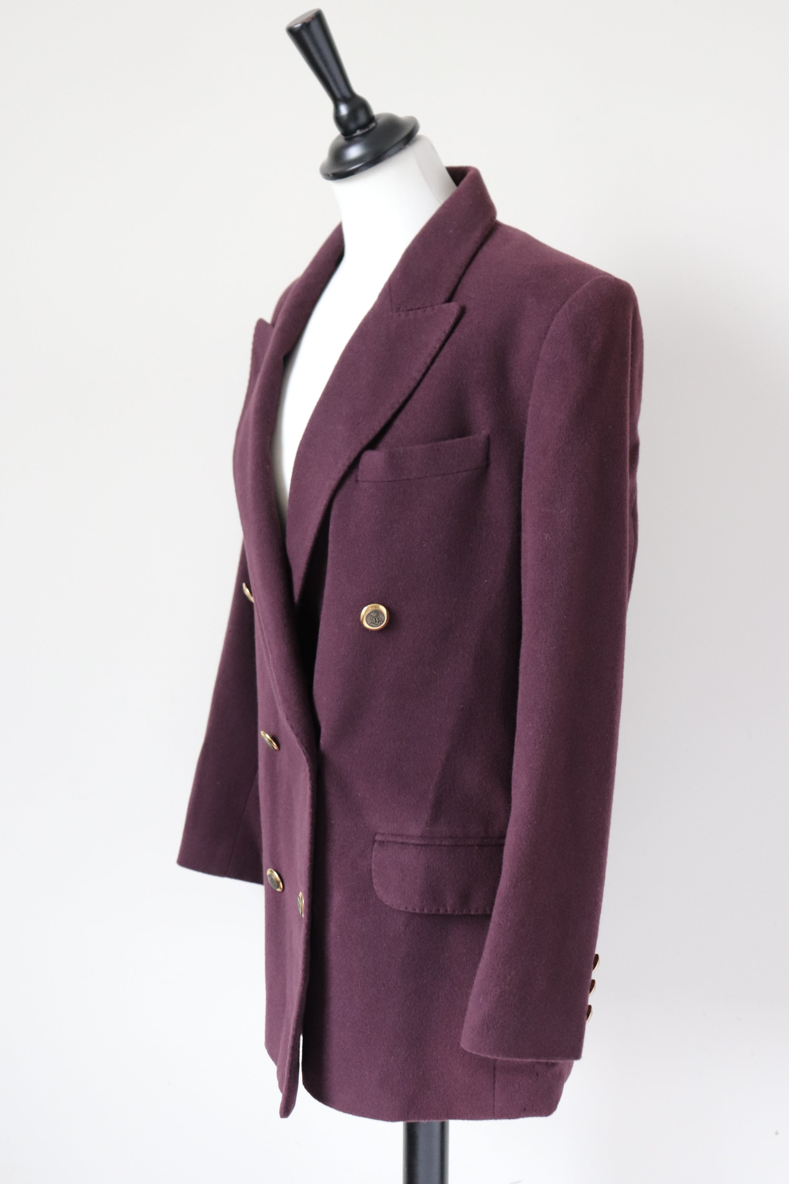 St Michael M&S Wool / Cashmere Blazer Jacket - Vintage - S / UK 10