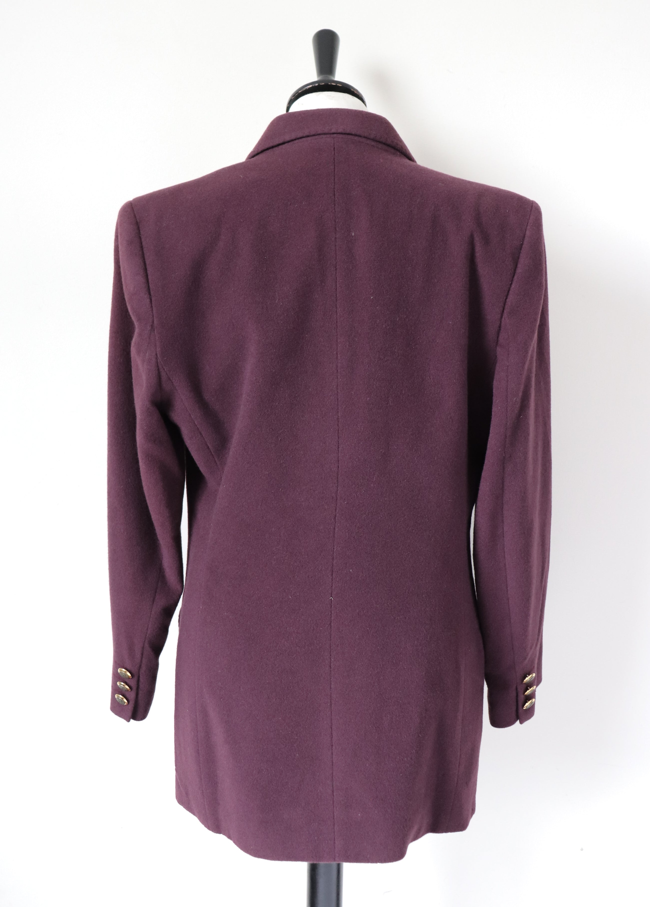 St Michael M&S Wool / Cashmere Blazer Jacket - Vintage - S / UK 10