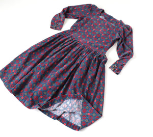 Laura Ashley Corduroy Vintage  Dress -  Label UK 12 - Fit S / M or  UK 10 / 12