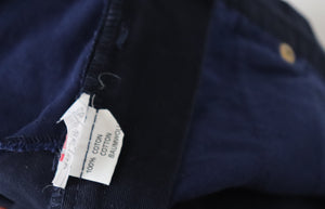 Roccobarocco Canvas Mini Skirt - Blue - 1990s Vintage Cruise - Fit XS / UK 8