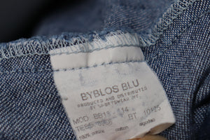 Denim Shirt - Byblos Blu -Short Sleeve - Blue - S / UK 10