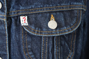 Guess Blue Cropped Denim Jacket - Y2K Fitted - M - Fit UK 10 / 12