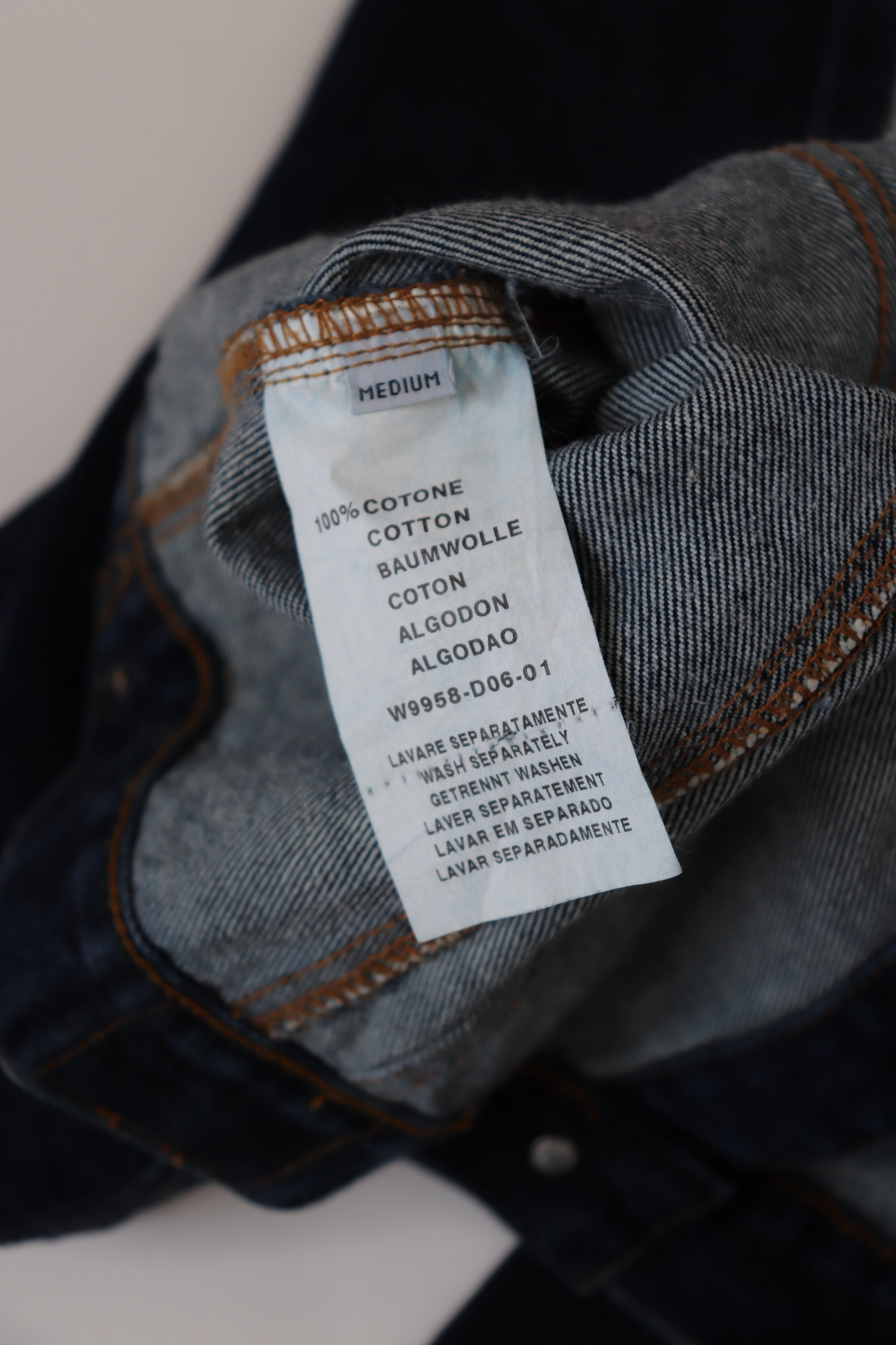 Guess Blue Cropped Denim Jacket - Y2K Fitted - M - Fit UK 10 / 12