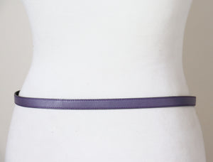 Purple western skinny belt - 1980s Vintage - Small