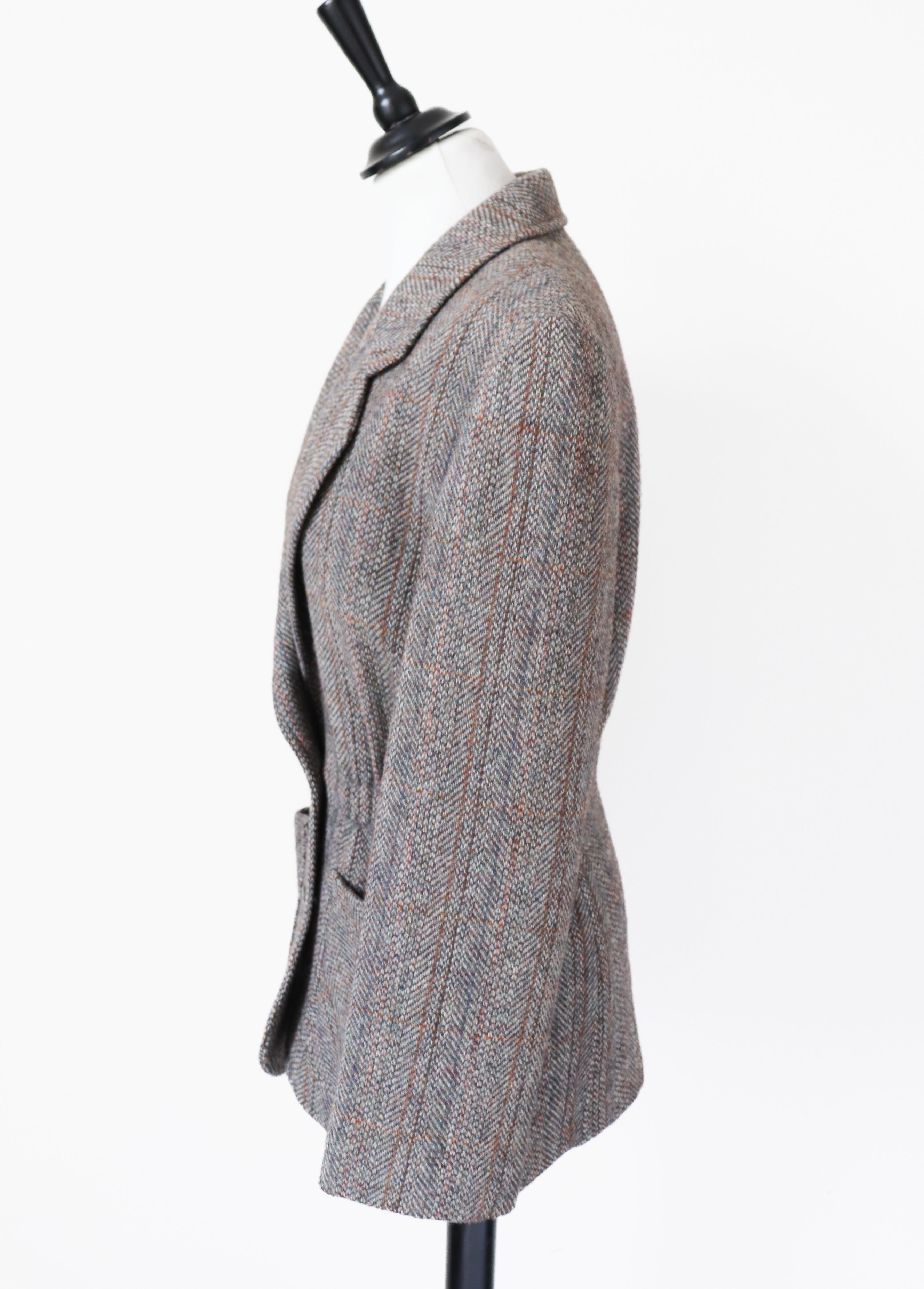 Vintage Tweed Hunting Jacket - Wool - 1930s Style - Label 14 - Fit M / 12