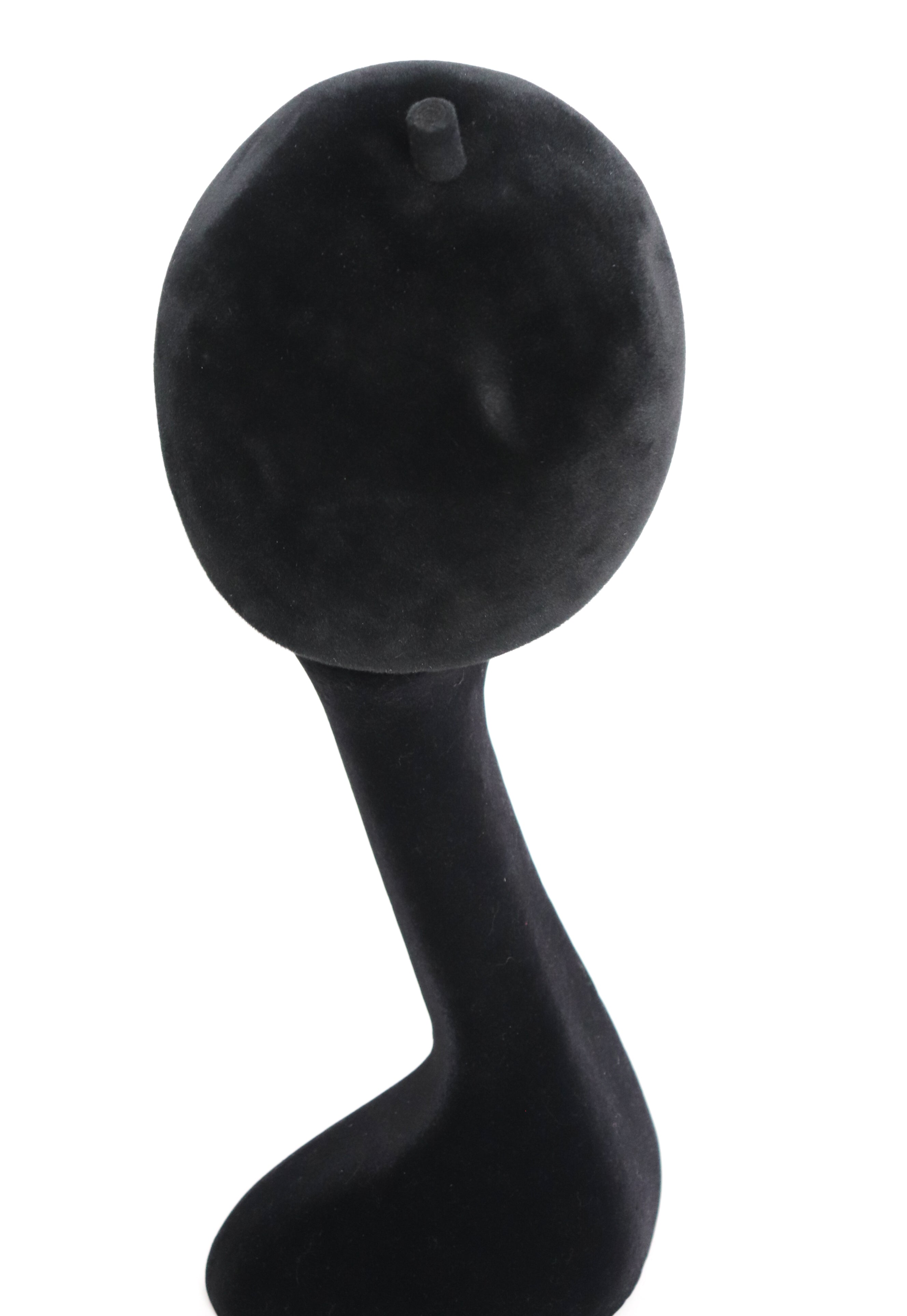 Vintage 1960s Helmet Hat / Dome Bonnet  - Ranella -Black Felt Wool - Rare - S/ M