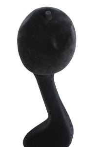 Vintage 1960s Helmet Hat / Dome Bonnet  - Ranella -Black Felt Wool - Rare - S/ M