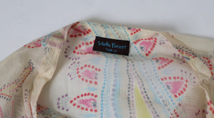 See Through Chiffon Silk Tunic - Stella Forest - Label 40 - Fit 10 / 12
