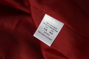 Vintage Pink Red Winter Coat - 100% Wool - Eastex 1990s  - XL / UK 16