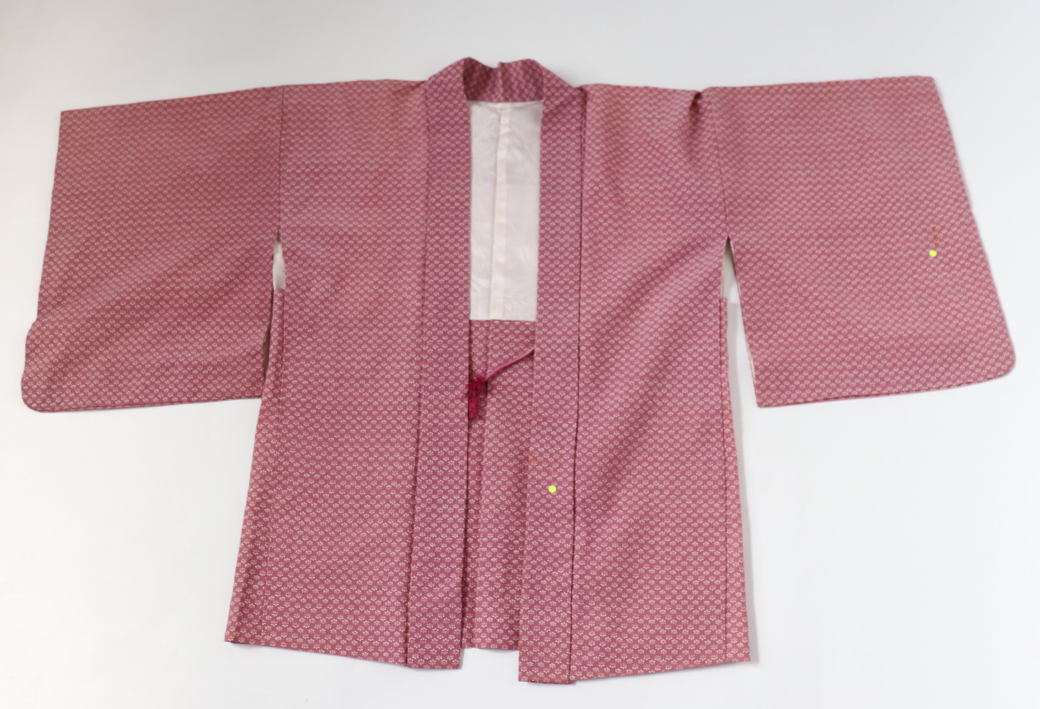 Japanese Kimono Jacket - Pink Spotted Print - Fit  M - UK 12
