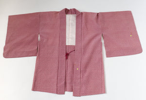 Japanese Kimono Jacket - Pink Spotted Print - Fit  M - UK 12