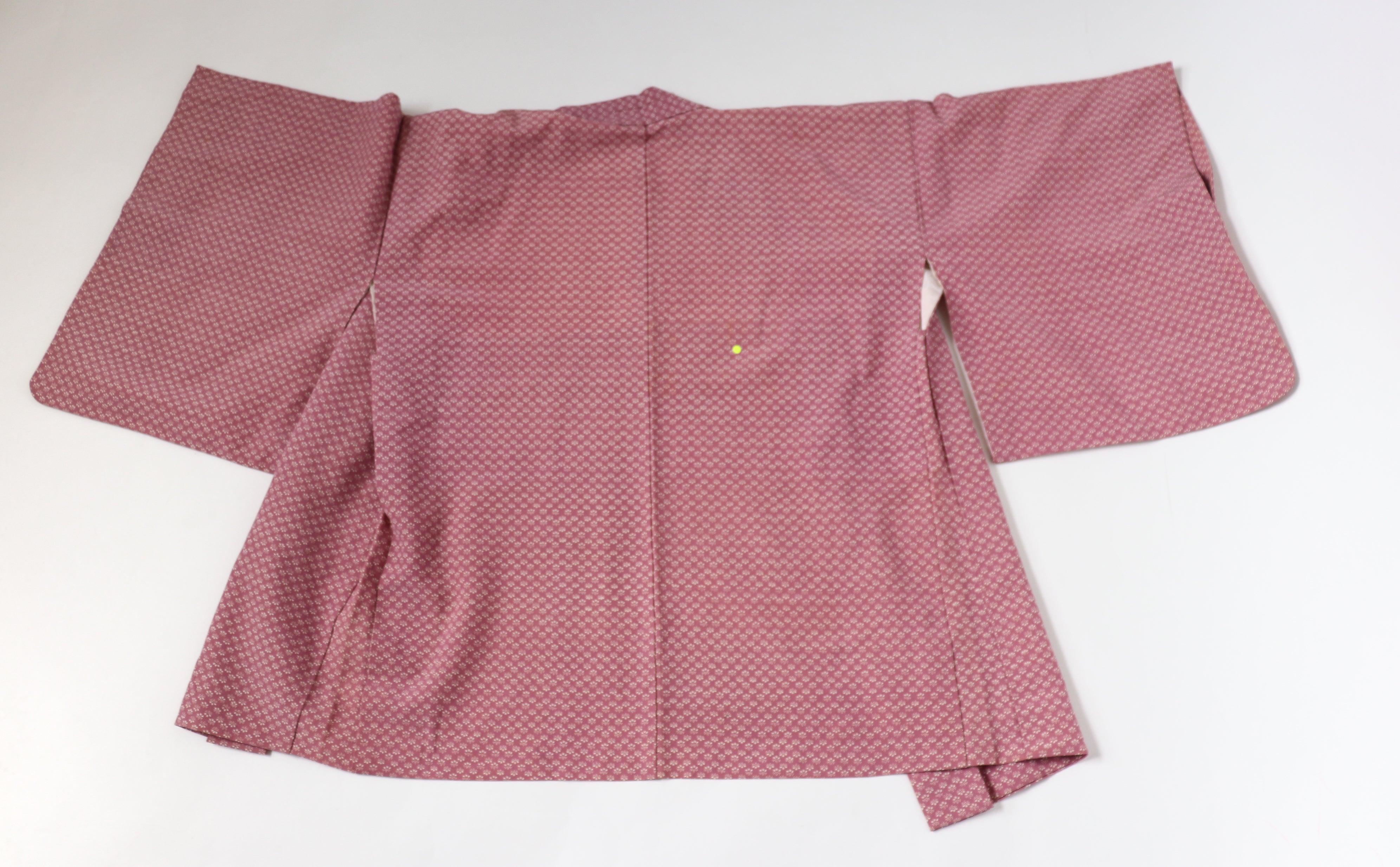 Japanese Kimono Jacket - Pink Spotted Print - Fit  M - UK 12