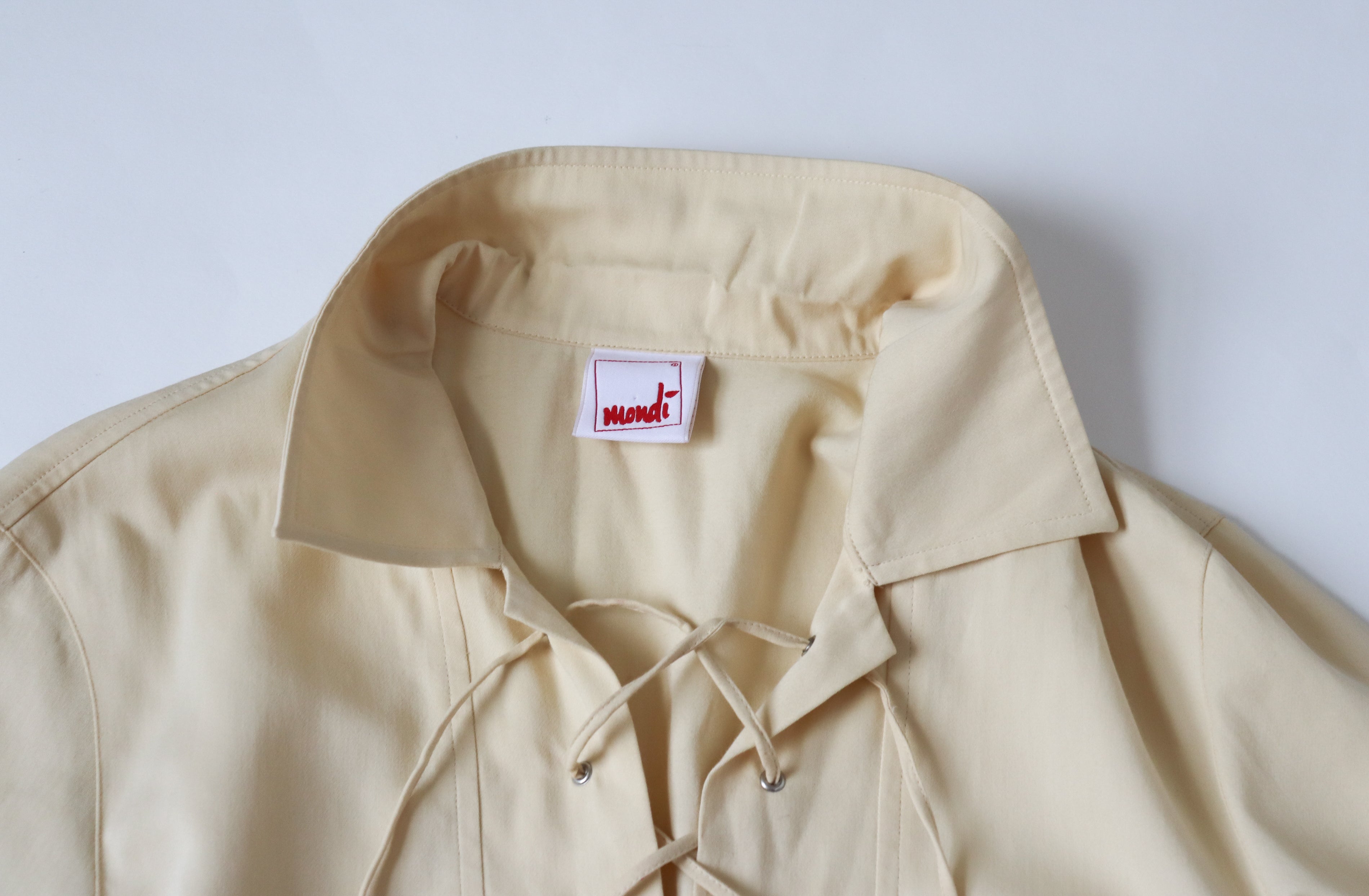 Mondi 1970s Safari Tunic Top - Cream Saharienne - Fit  M / UK 12