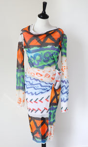 Vivienne Westwood Anglomania Dress - Cotton Mesh Fishnet - S / UK 10