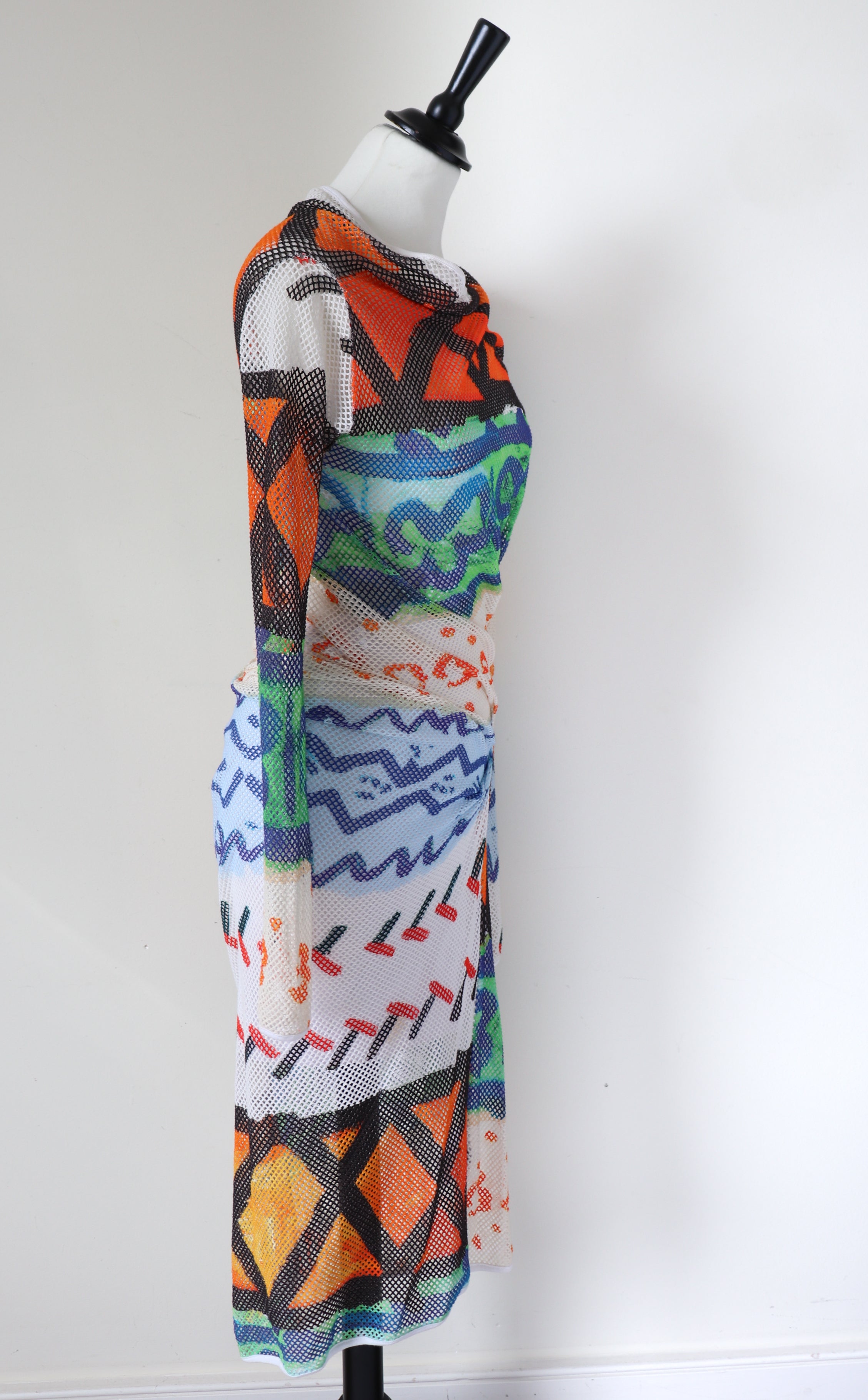 Vivienne Westwood Anglomania Dress - Cotton Mesh Fishnet - S / UK 10