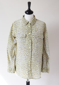 Equipment 100% Silk Shirt - Leopard Print - Long  Sleeves  - M - Fit UK 10 / 12