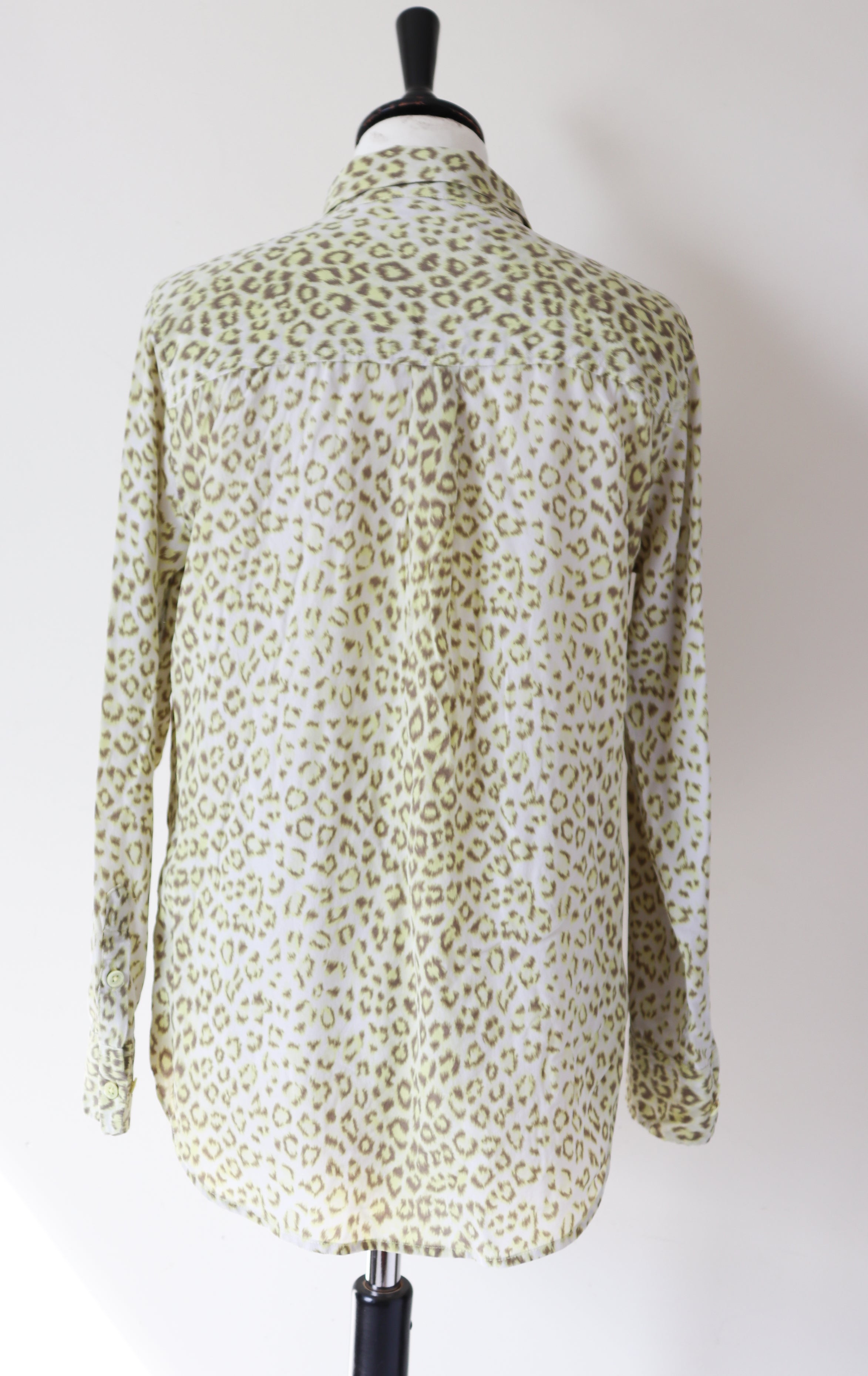 Equipment 100% Silk Shirt - Leopard Print - Long  Sleeves  - M - Fit UK 10 / 12