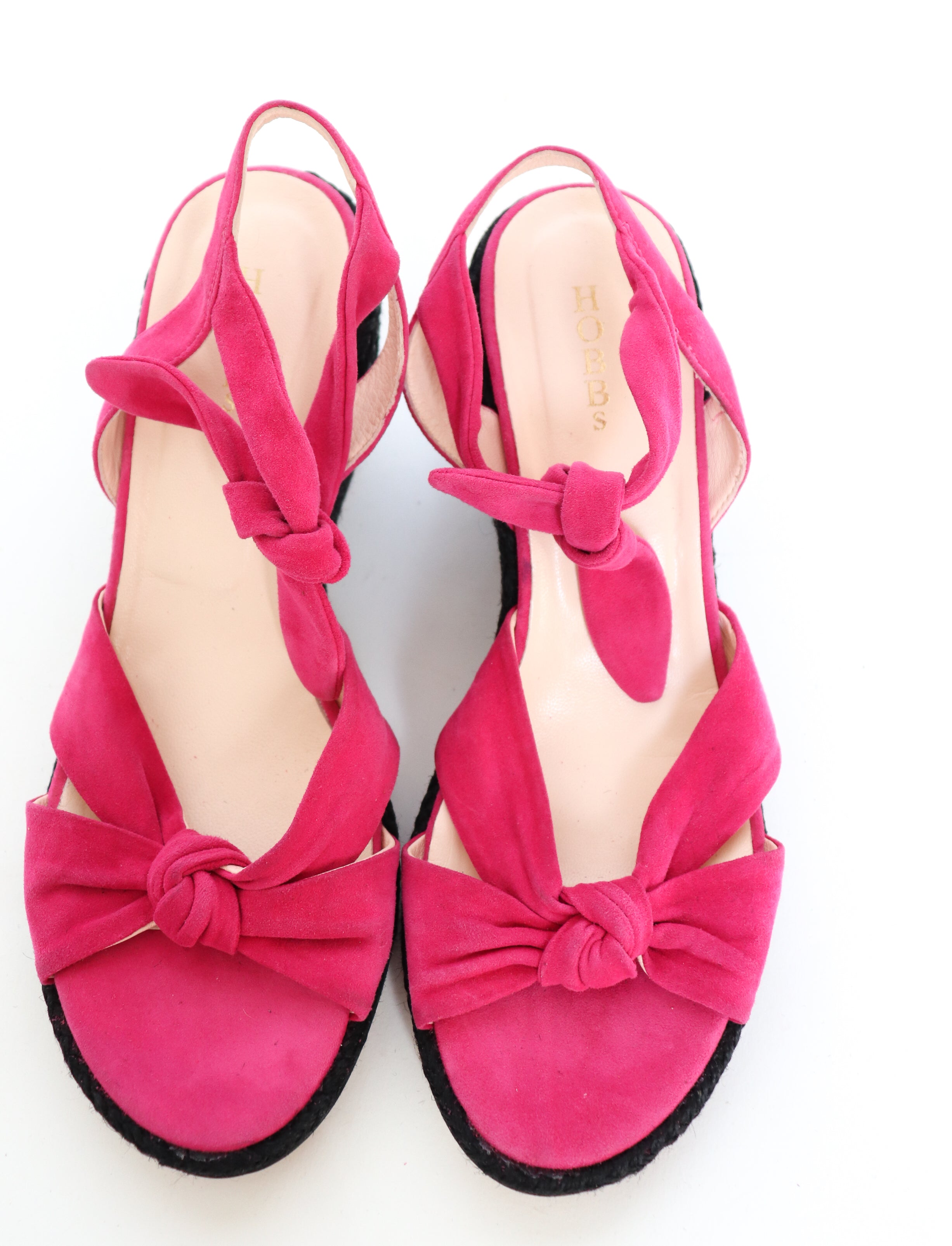 Pink wedge sandals uk deals