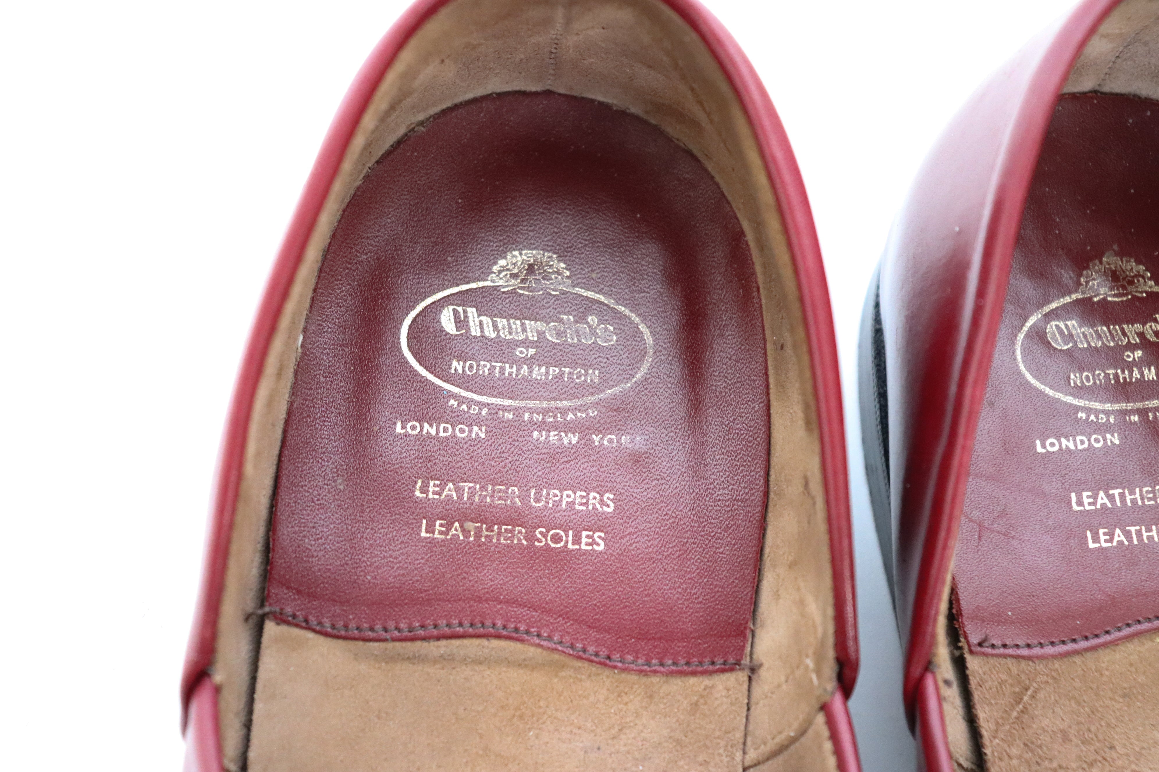 Church's Leather Grecian Slipper Shoes - Vintage 1970s - Hercules - UK 9 / 9.5