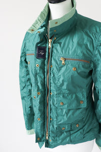 Fay Nylon Women’s Jacket / Windbreaker - Green- Field / Biker  - S / UK 10