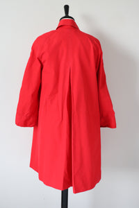 1960s Red Trench Coat - Vintage - Stoffells - Fit S / UK 10