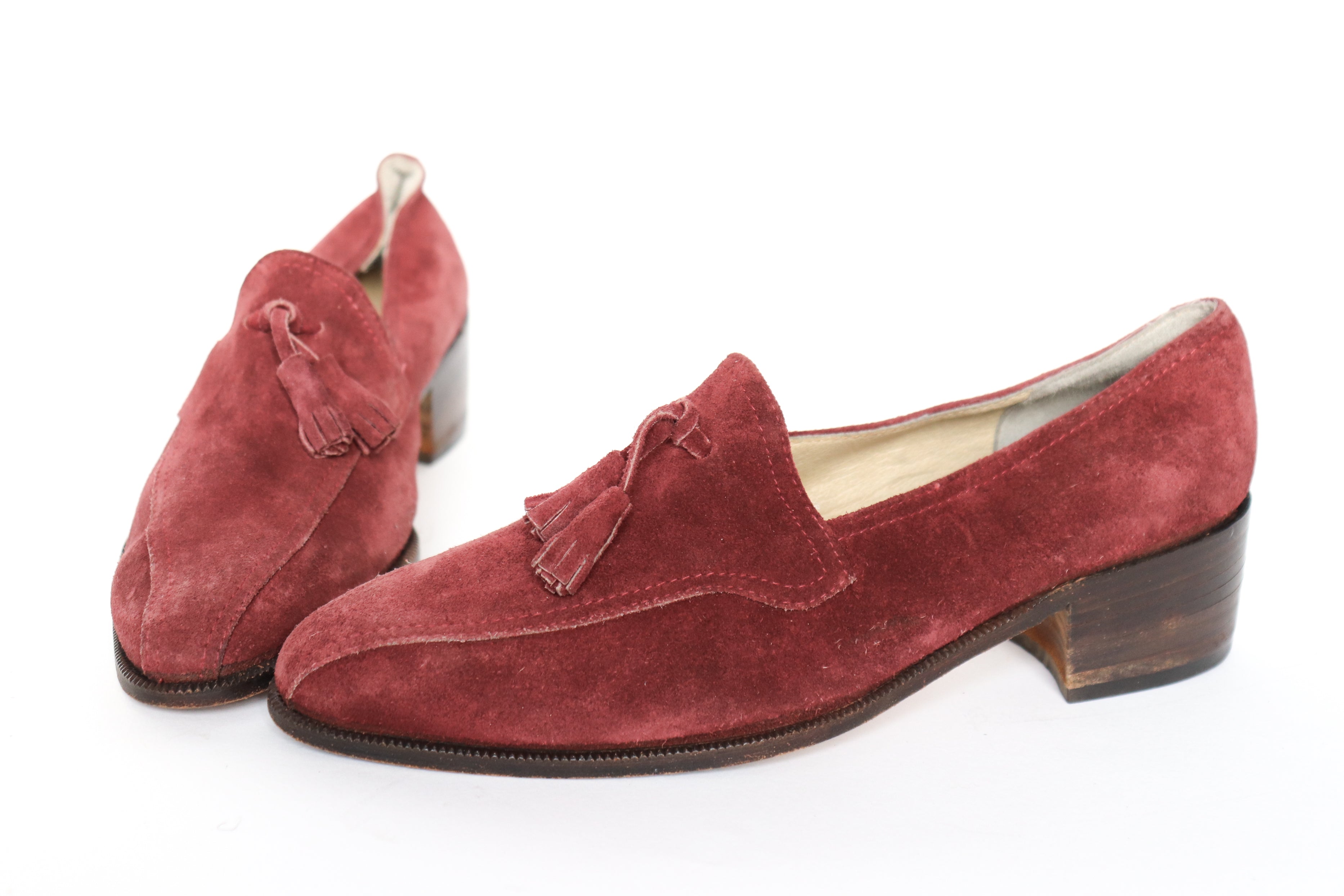 Vintage Tassel Loafers - Blackwell's - Burgundy - Label 38 - Fit 37.5 (Narrow)