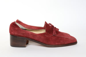 Vintage Tassel Loafers - Blackwell's - Burgundy - Label 38 - Fit 37.5 (Narrow)