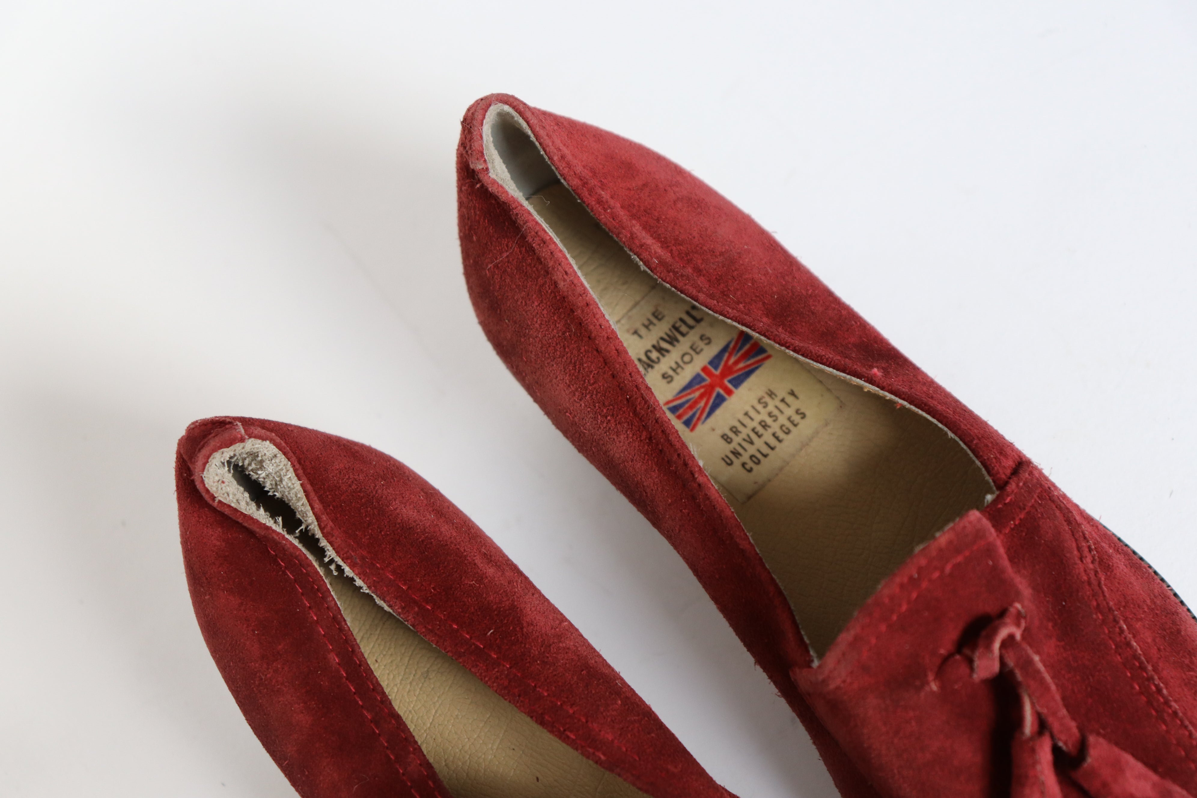 Vintage Tassel Loafers - Blackwell's - Burgundy - Label 38 - Fit 37.5 (Narrow)