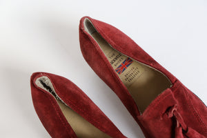 Vintage Tassel Loafers - Blackwell's - Burgundy - Label 38 - Fit 37.5 (Narrow)