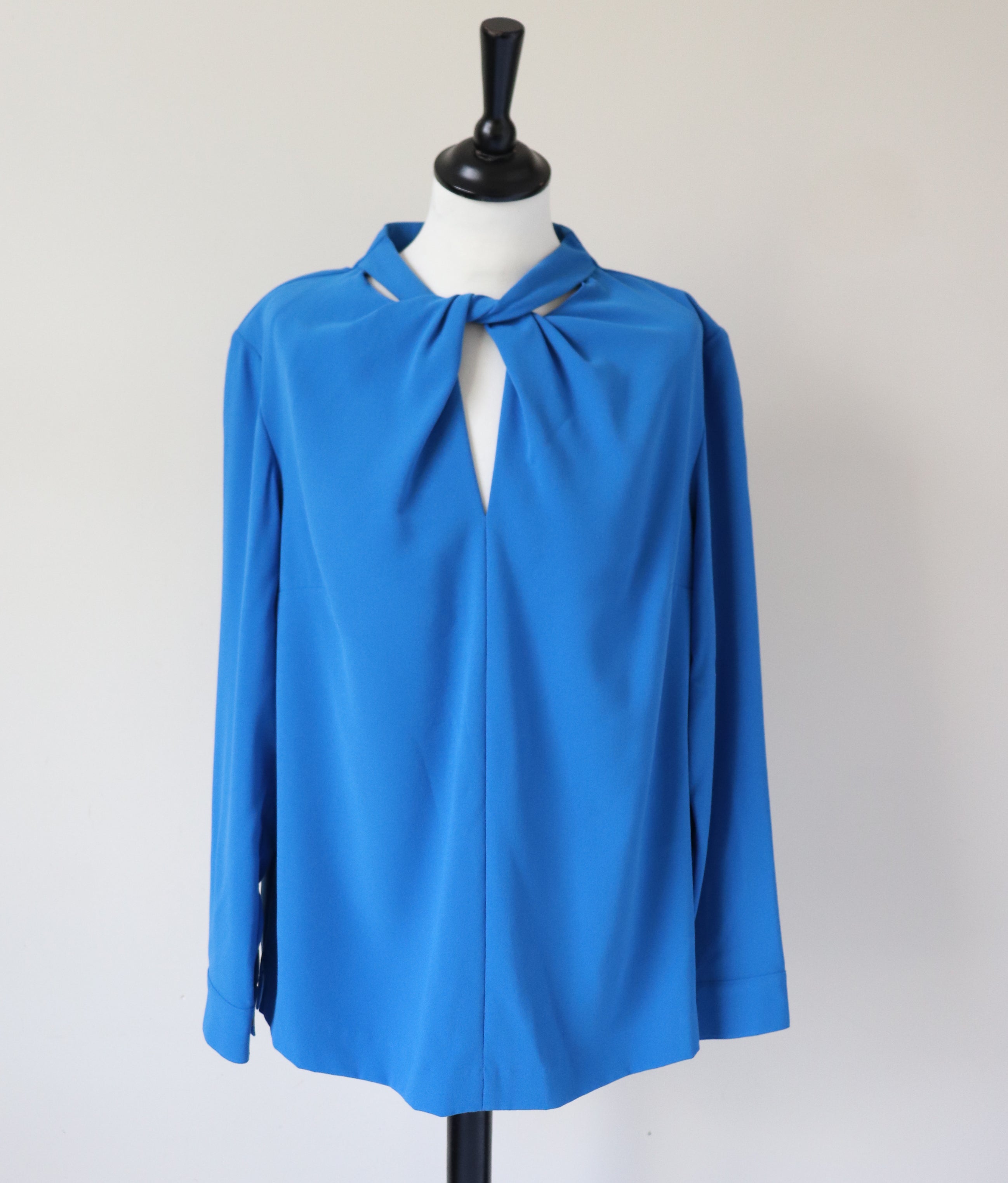 Madeleine Blue Tunic Top - Long Sleeves -  L - Fit UK 14 / 16