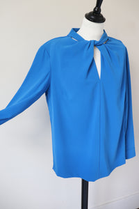 Madeleine Blue Tunic Top - Long Sleeves -  L - Fit UK 14 / 16