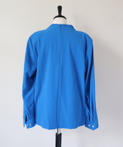 Madeleine Blue Tunic Top - Long Sleeves -  L - Fit UK 14 / 16