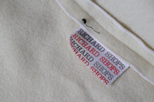 Short Vintage Cape - Richard Shops - Cream Wool - Vintage 1980 - Fit  M / UK 12