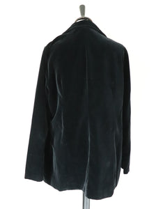 Black Velvet Evening Jacket - Vintage 1970s -  L /  UK 14