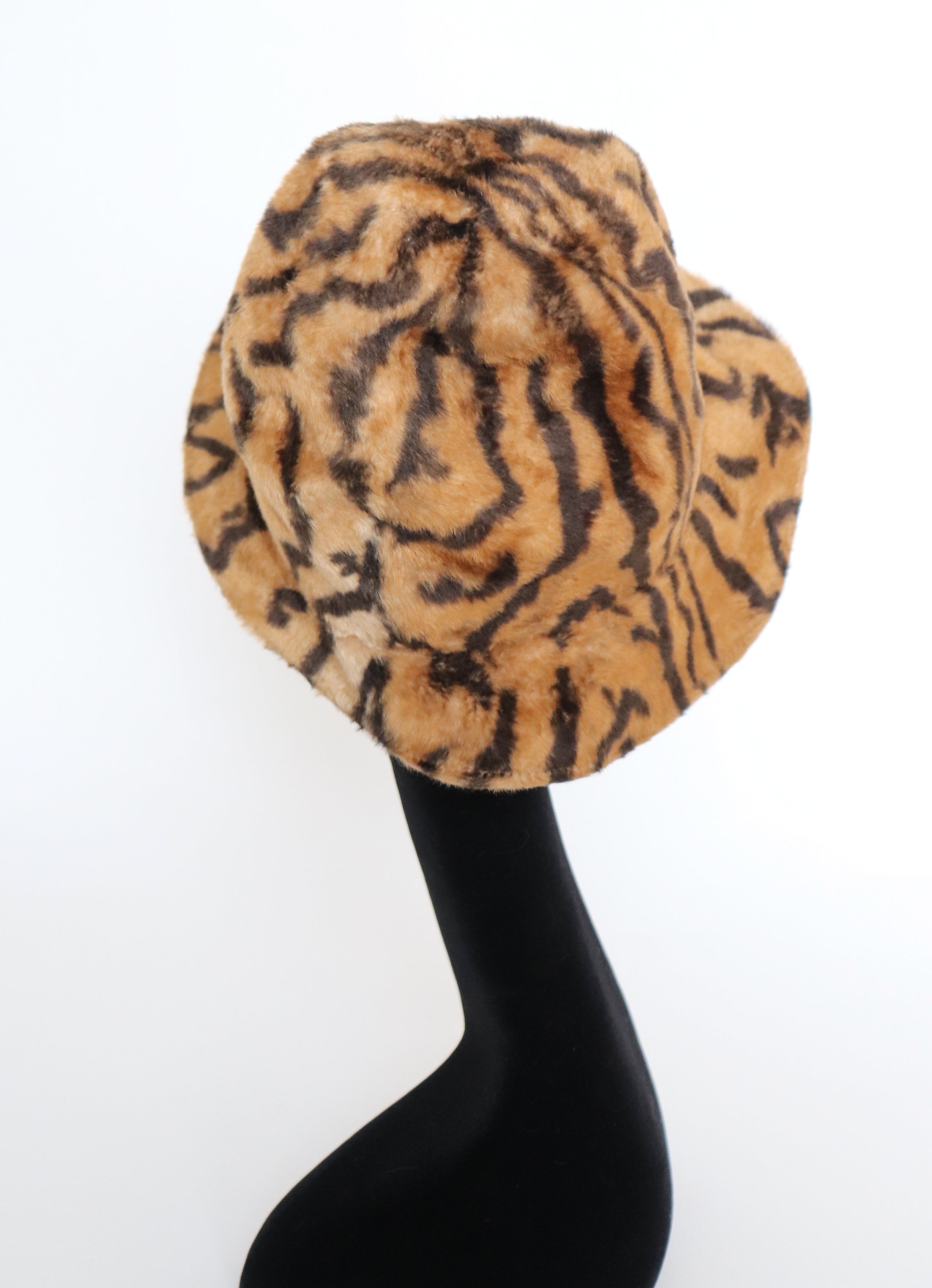 Bermona Ladies Fedora Hat - Animal Print - Vintage 1960s - Medium