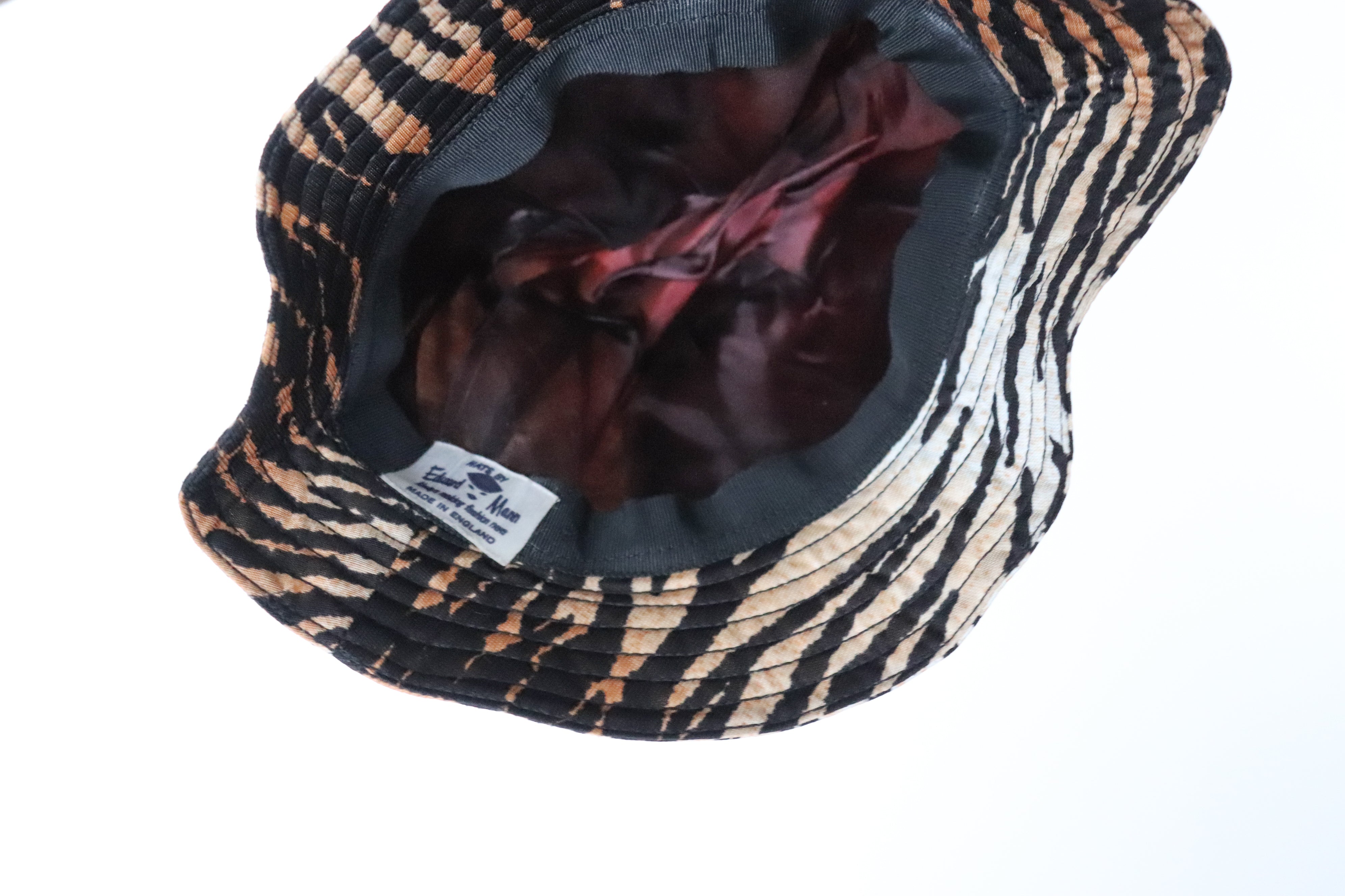 Edward Mann Ladies Bucket Hat - Tiger Print - Vintage 1960s - Small