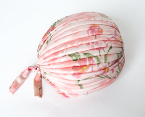 Mitzi 1960s Ladies Turban Hat - Pink Polyester  - Large