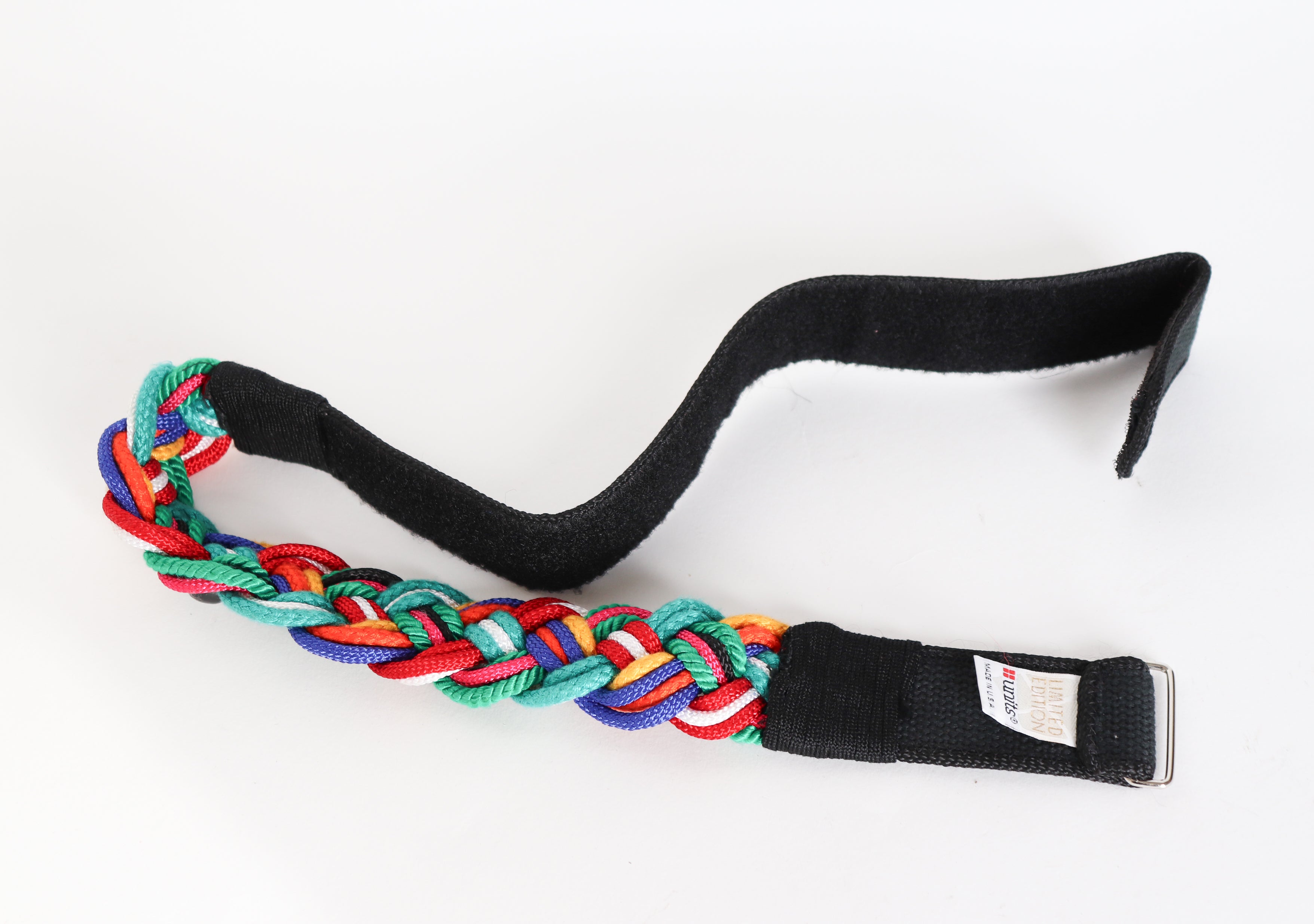 Plaited Beaded Belt - 1980s Vintage - Multicolours - Fit  S / M