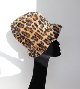 Edward Mann  Leopard Print Bucket  Hat  - Vintage 1960s - S / M