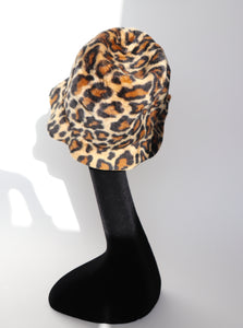 Edward Mann  Leopard Print Bucket  Hat  - Vintage 1960s - S / M