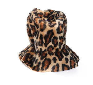 Edward Mann  Leopard Print Bucket  Hat  - Vintage 1960s - S / M