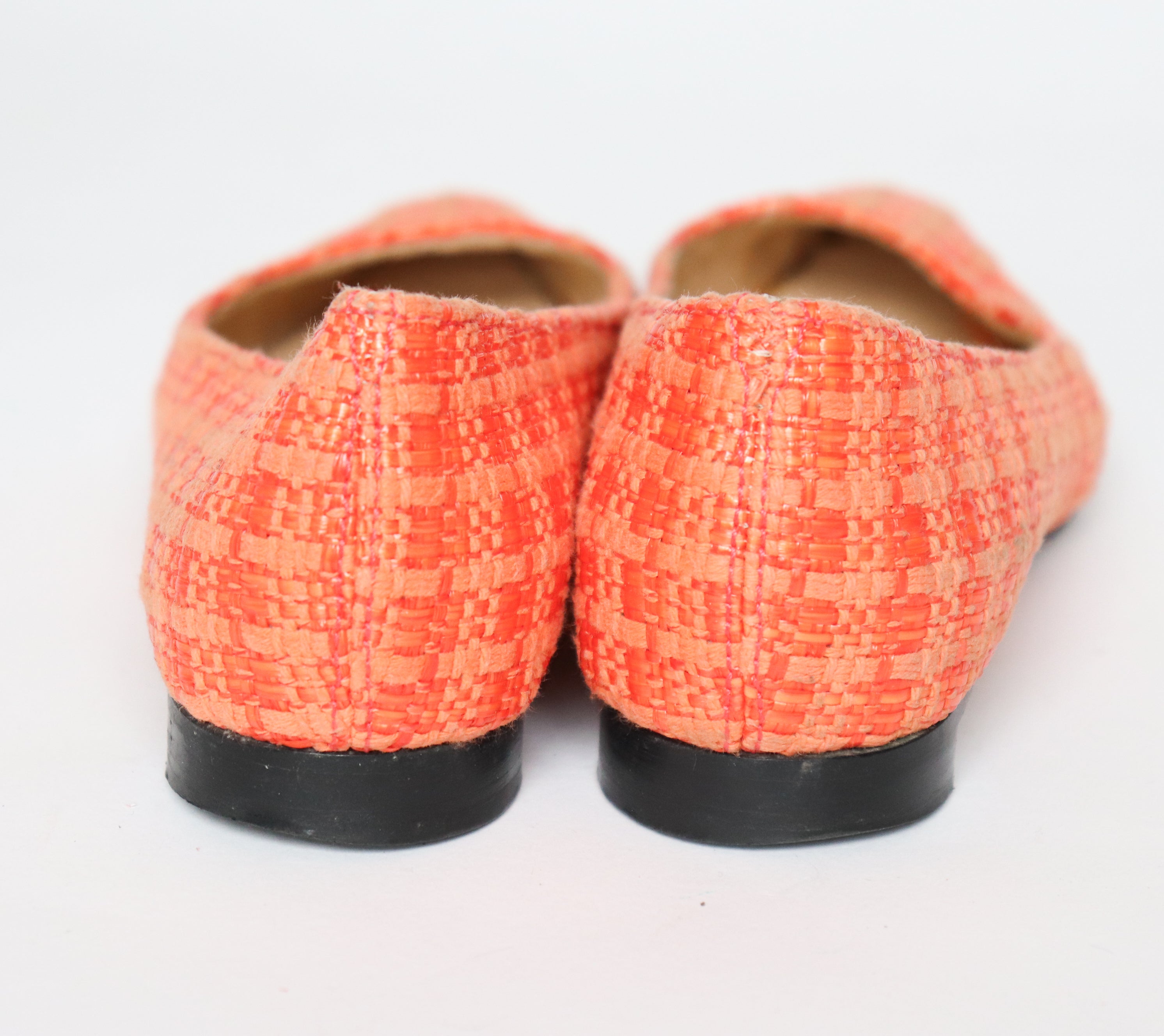 Joseph Azagury Raffia Flat Pumps - Orange - 36 /  / UK 3