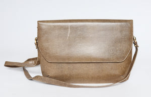 Kurt Geiger Vintage Shoulder / Crossbody Bag - Beige Brown - 1980s - Small