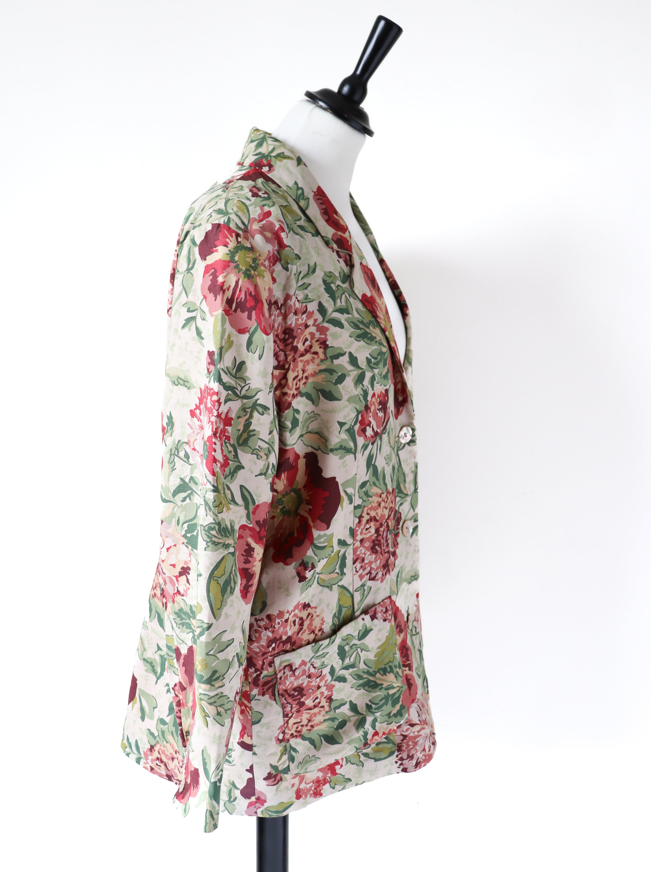 Monsoon Floral Vintage Jacket - Chintz Print - ( Label 10) Fit M / UK 12