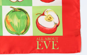 Joop Silk Scarf - All About Eve - Vintage - Apples - Small