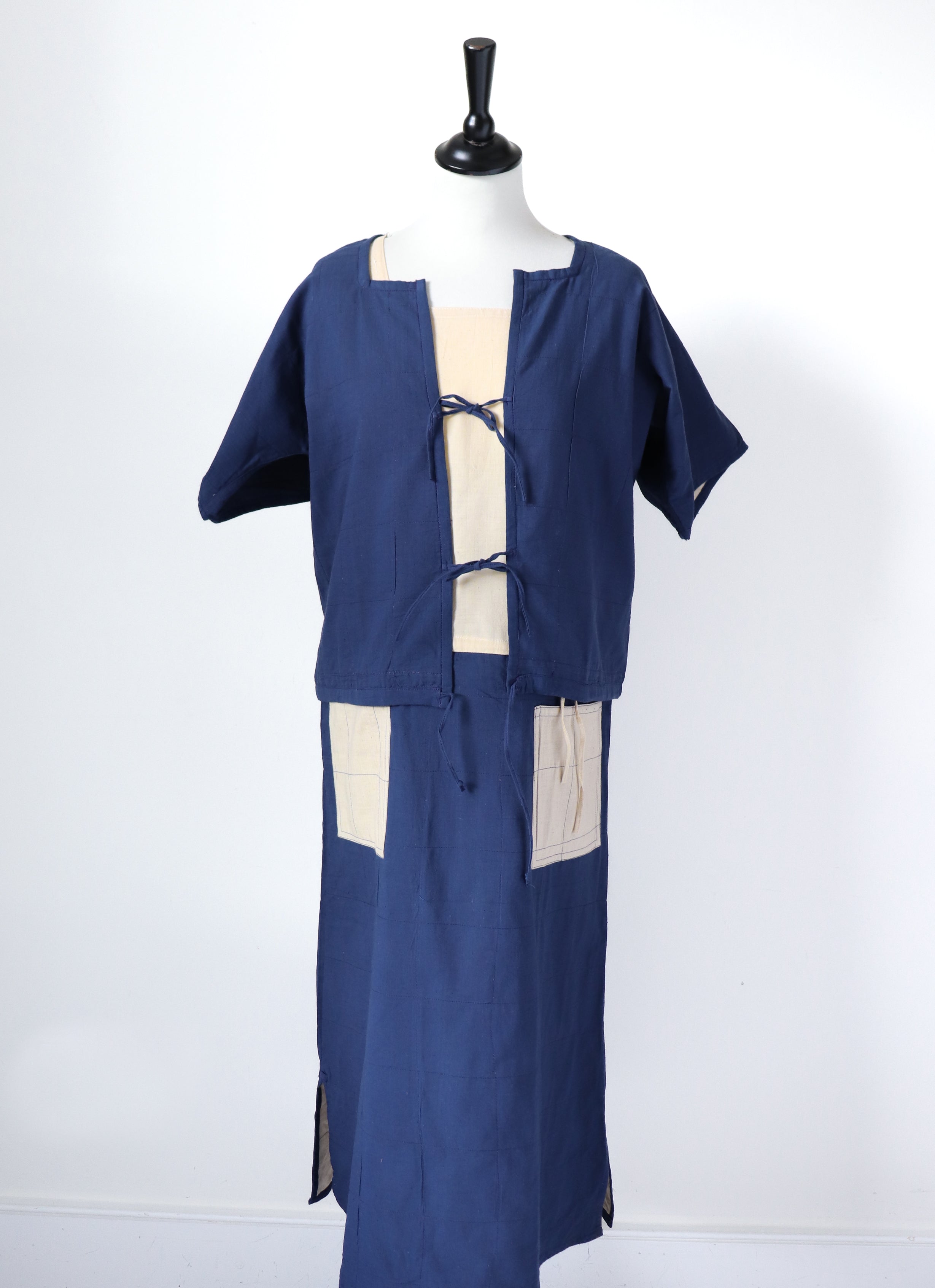 Suzon Dejardin Vintage Cotton Dress / Bolero Suit - Fit S / M