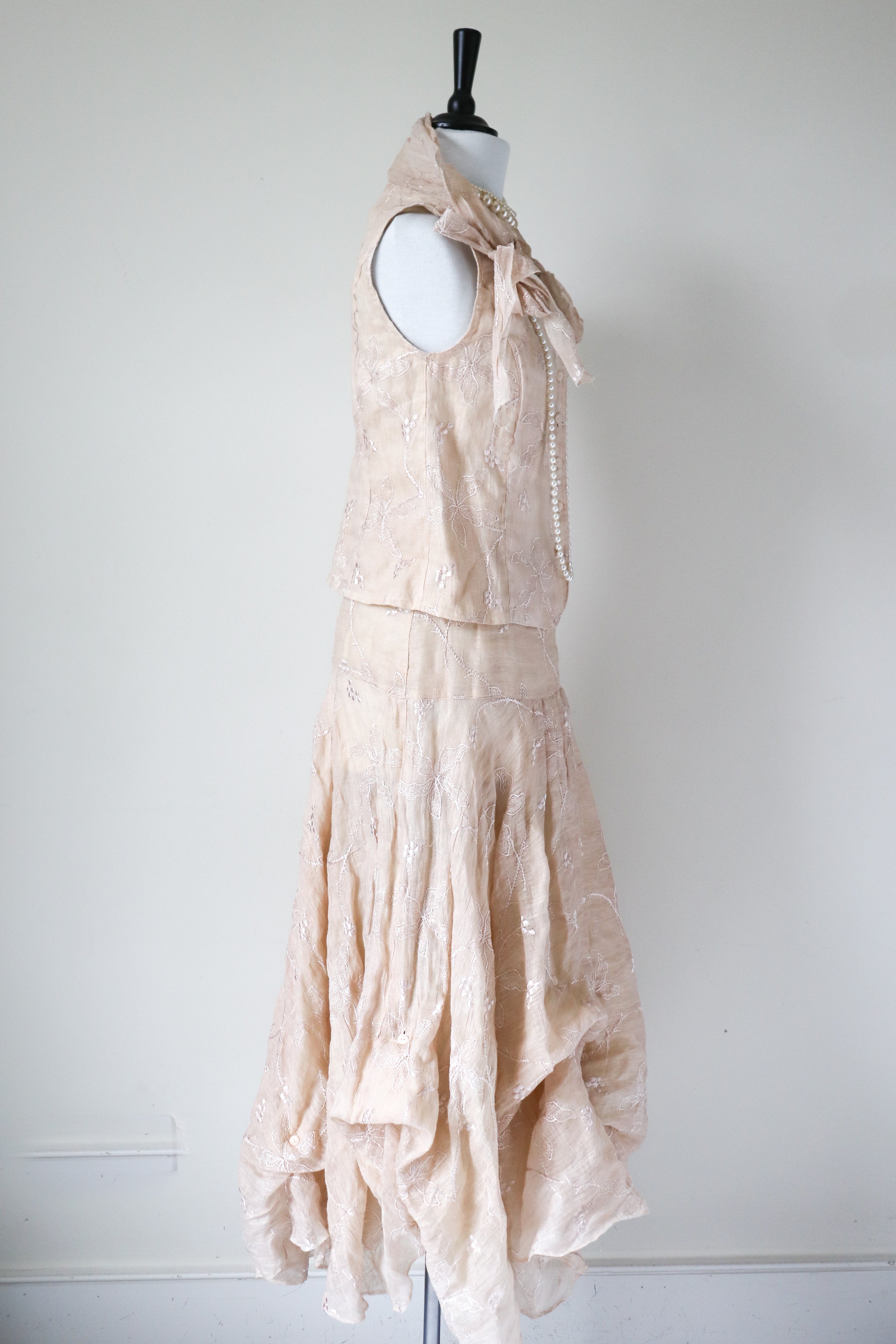 Joyce Ridings Suit - Skirt /  Corset Top - Prom / Wedding - XXS - UK 6 / 8