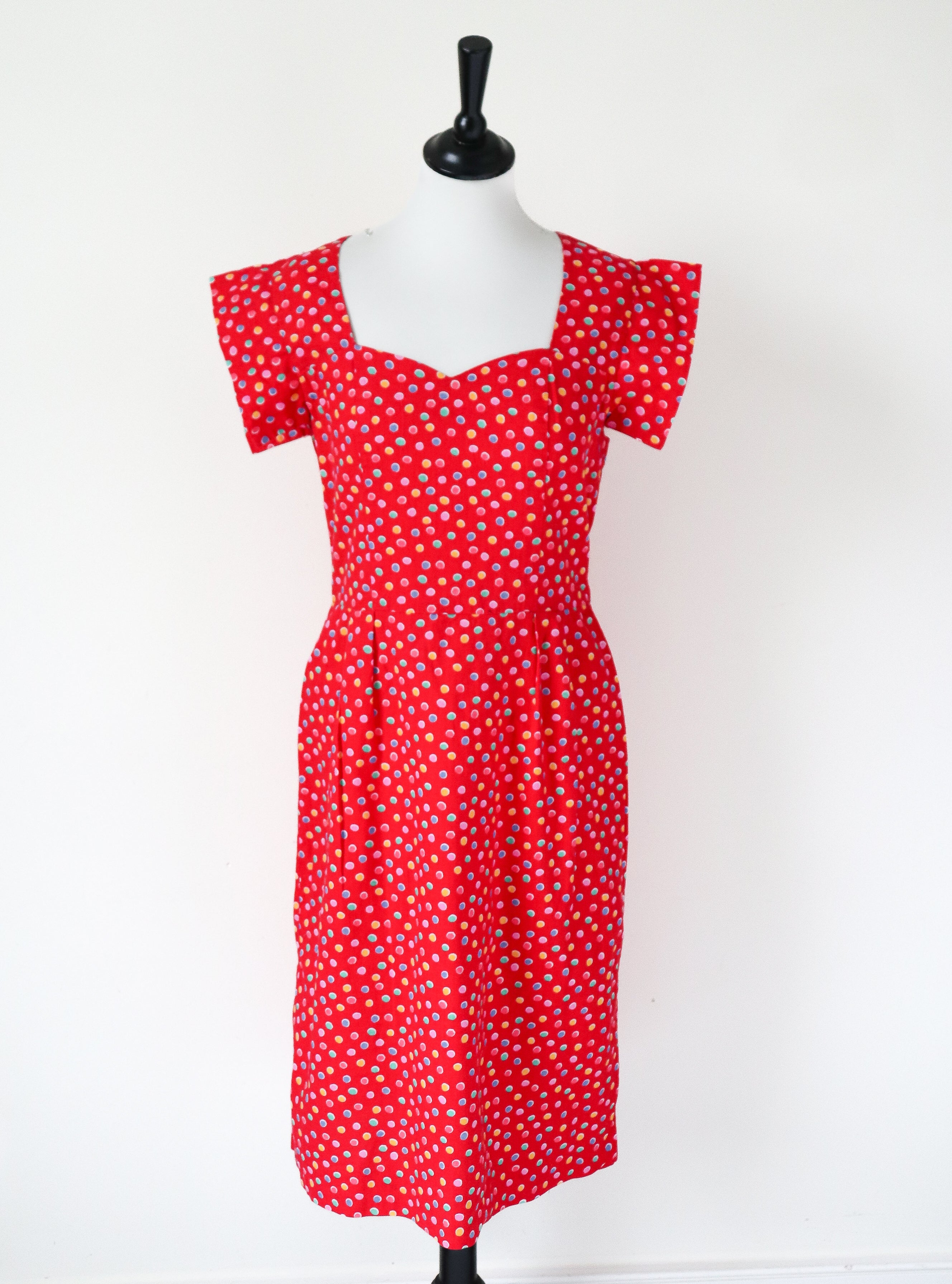 Polka dot summer dress uk hot sale