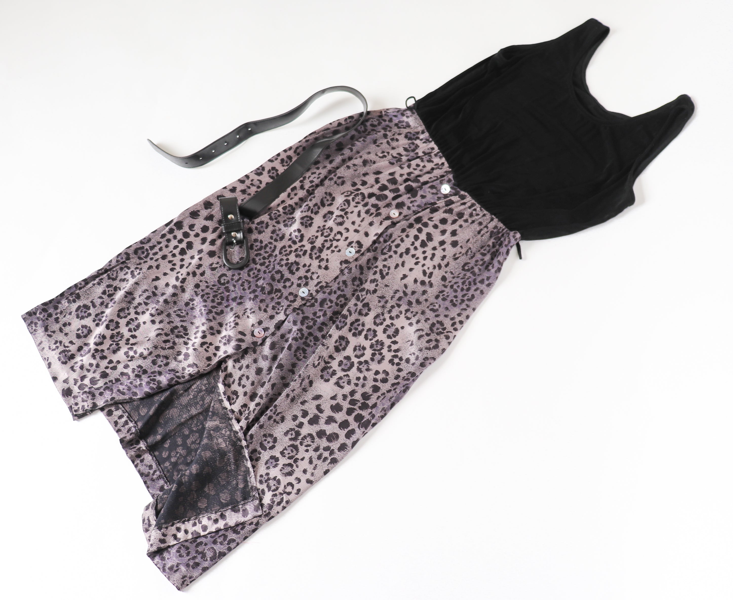 St Michael / M&S Leopard Print Dress - Vintage - Fit S /M -  / UK 10 / 12